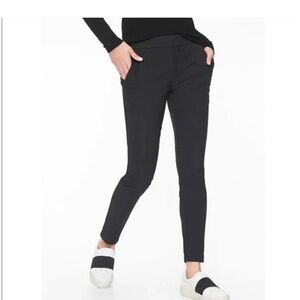 Athleta / wander stash skinny black nylon pants